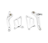 HEXEH Moto Levier Changement Pour CBR600 CBR 600 F4i CNC Levier Changement Vitesse Frein + Aile Moto Repose-pieds Repose-pieds Arrière Manettes Vitesse Leviers(Silver)