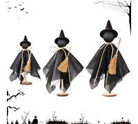 Hexendekor - Besser Hexen Trailer Hexen Doll | Décoration des Sorcières d'halloween | Décoration De Bureau des Figures De Sorcières avec Facteur De Fluage | Décor en 3 Parties pour Inside The Liv