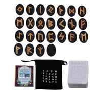 Hexenrunen, Runenset - Runes mystiques avec manuel et sac de rangement | Recevoir des idées plus profondes d'autels pour débutants, compter, méditation, spirituel, divertissement