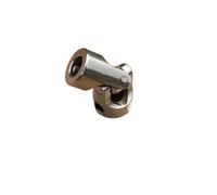HEXHUASR 1 pièce 2/2,3/3/3,17/4/5/6/8/10 mm, modèle de bateau, coupleur universel, accouplement, connecteur d'arbre en acier, croisement(3.17mm-3.17mm)