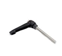 HEXHUASR 1 vis en acier inoxydable, 1 poignée réglable M5 M6 M8 M10 M12 M16, levier de serrage, filetage, bouton métallique, outils de machines(KTDS-Black,M5_L40)