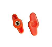 HEXHUASR 5 pièces M5 M6 M8 37# T prune bakélite serrer à la main écrous tête en plastique bouton à main écrou à oreilles écrou de réglage manuel(Orange blind,M8 5PCS)