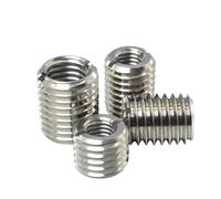 HEXHUASR Adaptateur de filetage intérieur/extérieur fendu en acier inoxydable M2-M16, lot de 2 à 10 pièces, écrous à vis, manchon d'insertion, convertisseur, coupleur(M4-M6 (5pcs))