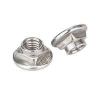 HEXHUASR Écrou de chariot en acier inoxydable 304 for garde-corps d'étagère, écrou rond anti-démontage, col carré, antivol M6M8(M6 (10Pcs))