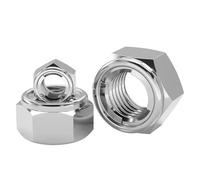 HEXHUASR Écrous de blocage de roue tout métal en acier inoxydable 304 DIN980, écrous hexagonaux à résistance mécanique prédominante(M6 (10Pcs))