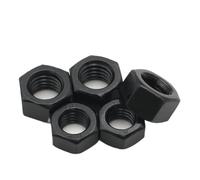 HEXHUASR Écrous hexagonaux en acier au carbone noir, 1 à 50 pièces, M2, M2.5, M2.6, M3, M3.5, M4, M5, M6, M8, M10, M12, M14, M16, M18, M20, M22, M24, M27, M30, M33, M36(M20x2pcs)