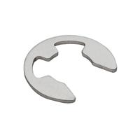 HEXHUASR Lot de 10/50/100 rondelles de retenue en Acier Inoxydable 304/acier MN 65#, circlips en E, M1.2, M1.5, M2, M3, M3.5, M4, M5, M6, M7, M8 à M13(304 Stainless Steel,M4 50pcs)