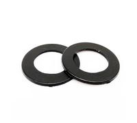 HEXHUASR Lot de 100 rondelles Plates en Nylon et Plastique Blanc et Noir, M1,5 M2 M2,5 M3 M4 M5 M6 M8 M10 M12, entretoises Simples, Joint Isolant(Black,M3x7x1)