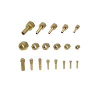 HEXHUASR Raccord de Tuyau en Laiton, Barbe X M10 M12 M14 M16, métrique Femelle Droite Gauche, raccord de coupleur, Adaptateur à tête sphérique, 6mm 8mm 10mm(Right Hand,M12X1 6MM_Thread)
