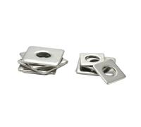 HEXHUASR Rondelles en Acier Inoxydable, 1 à 50 pièces, Plaque carrée M3 M4 M5 M6 M8 M10 M12 M14 M16 M20, entretoise Plate, Joint, rondelles carrées(M6x20x2.5mm (5pcs))