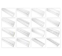 HEXIM moulures à motifs PU polyuréthane pour mur et plafond | 20 mètres FH9449 41x20mm fin de série | moulure de plafond moulure d'angle