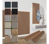 HEXIM Panneaux à lamelles acoustiques 138,5x60cm Panneaux Flexibles MDF 1 pièce