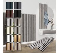 HEXIM Panneaux à lamelles acoustiques 138,5x60cm Panneaux Flexibles MDF 1 pièce