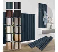 HEXIM Panneaux Acoustiques 138,5x60cm - Paroi à Lamelles Flexible Bois MDF Panneaux Muraux Revêtement à Lamelles Revêtement Mural (4 panneaux / 3,32 m² Ocean - APH04)