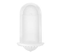 HEXIM Perfect Niche murale | polyuréthane antichoc pré-apprêté | Console | Décoration de jardin | Stuc | blanc | PU K6002 Set 1