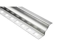 HEXIM rails à carreler/rails en acier inoxydable, argent brossé 2m - grand choix de hauteurs de rails et de profils, acier inoxydable V2A - angle intérieur rond de 12mm