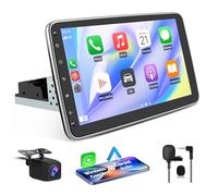 Hexinex Autoradio 1 din Android 13 Universel Voiture avec Caméra de Recul | Écran Tactile 10 Pouces | GPS, Carplay, Android Auto | WiFi, Bluetooth, FM RDS, USB | Commande au Volant [1Go+32Go]