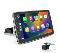 Hexinex Autoradio 1 din Android 13 Universel Voiture avec Caméra de Recul | Écran Tactile 10 Pouces | GPS, Carplay, Android Auto | WiFi, Bluetooth, FM RDS, USB | Commande au Volant [1Go+32Go]