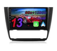 Hexinex Autoradio Android 13 [6Go+128Go] pour BMW 1 Series E81 E82 E87 E88 (2004-2011) avec 9 Pouces Carplay San Fil/Auto GPS WiFi Bluetooth USB FM RDS/Commandes au Volant/Aide au Stationnement