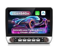 Hexinex Autoradio Android 13 pour Peugeot Boxer II/Citroën Jumper II/Fiat Ducato [2Go+64Go] 10.1 Pouces Écran Carplay Android Auto Deux Boutons Rotatifs GPS FM WiFi Bluetooth SWC Aide au Parking