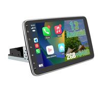 Hexinex Autoradio Android 13 Universel 1 Din | 2Go + 64Go| Écran Tactile HD 10 Pouces | CarPlay & Android Auto Intégrés | Caméra de Recul | GPS, WiFi 5G, Bluetooth 5.0, FM RDS, Commandes au Volant