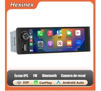Hexinex GPS Voiture Carplay sans Fil 6.36'' IPS Écran argent Carplay Android Auto Bluetooth SD ModeB
