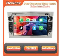Hexinex Linux Autoradio pour Opel Meriva CorsaZafra Vivaro Antara Tigra 7''écran Tactile Carplay Android Auto (Aucun système) Gris