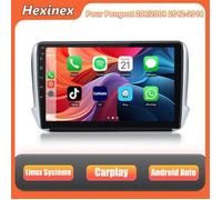 Hexinex Linux Autoradio pour Peugeot 208/2008 (2012-2018) 10''écran Tactile Carplay Android Auto (Aucun système)