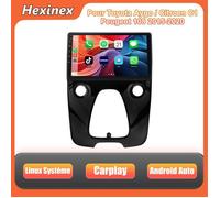 Hexinex Linux Autoradio pour Toyota Aygo/Citroen C1/Peugeot 108 (2015-2020) 10''écran Tactile Carplay Android Auto (Aucun système)