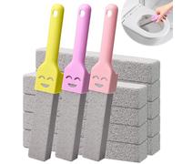 Hexizexi 12 Pcs Pierre Ponce WC Pierre Ponce Toilette avec 3 Poignée Convient pour Les Toilettes Les Bains Les Cuisines et Les Piscines