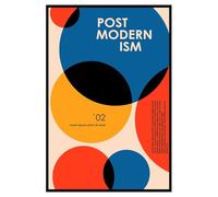 Hexoa Affiche Abstraite postmodernisme Formes géométriques Modernes - Made in France - 40x60