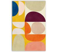 Hexoa Affiche Art Abstrait Vivid Composition - Made in France - Affiche Seule 60x90