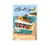 Hexoa Affiche Côte d'Opale - Made in France - Affiche Seule 30x45