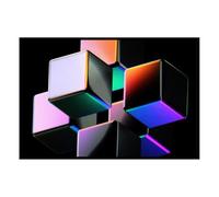 Hexoa Affiche encadrée Composition Boussole et Lanterne Vintage - Made in France - 60x40