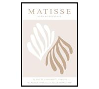 Hexoa Affiche encadrée Feuilles minimalistes Matisse - Made in France - 40x60