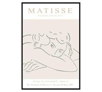 Hexoa Affiche encadrée Portrait Minimaliste Matisse - Made in France - 40x60