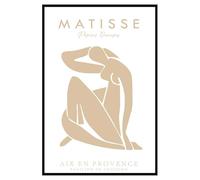 Hexoa Affiche encadrée Silhouette féminine Matisse - Made in France - 40x60