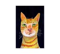 Hexoa Affiche Enfant Chat Roux - Made in France - Affiche Seule 40x60