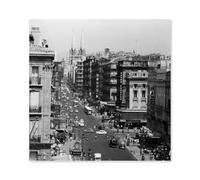 Hexoa Affiche Marseille - La Canebiere, Scène de Vie en 1960 - Made in France - Affiche Seule 50x50