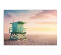 Hexoa Affiche mer et Plage Secours de Malibu - Made in France - Affiche Seule 30x20