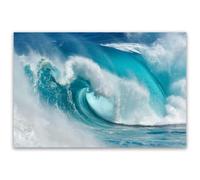 Hexoa Affiche mer Tube Bleu - Made in France - Affiche Seule 90x60