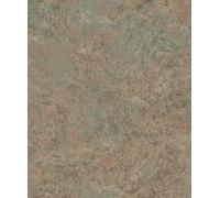 Hexoa Papier Peint Effet Bronze oxydé cuivre et Sauge - Made in France - 53x1000