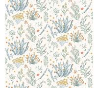 Hexoa Papier Peint Enfant herbier Fleurs Sauvages Pastel - Made in France - 53x1000