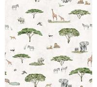 Hexoa Papier Peint Enfant Le Roi de l'Afrique - Made in France - Papier Peint 52x1000