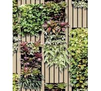 Hexoa Papier Peint Lattes Bois Gris Anthracite Graphique - Made in France - 53x1000