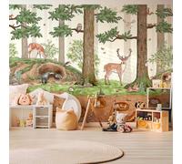 Hexoa Papier Peint panoramique la Vie en forêt - Made in France - Papier Peint 364x270