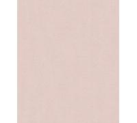 Hexoa Papier Peint uni Effet Toile Lin Rose poudré - Made in France - 53x1000