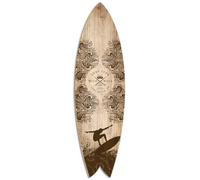 Hexoa Planche Decorative de Surf Wild Wave Alu - Made in France