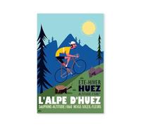 Hexoa Poster de l'alpe d'huez - Made in France - Affiche Seule 20x30