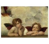 Hexoa Poster Detail de la Chapelle Sixtine - Raphael - Made in France - Affiche Seule 90x60